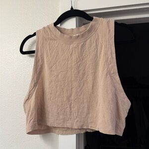 lululemon athletica Sleeveless Cropped Tank Top - Light Blush